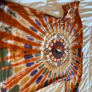 Grateful Dead 
Orange and Blue Tie-Dye T-Shirt